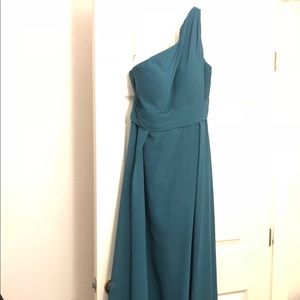Teal (Peacock) bridesmaid dress